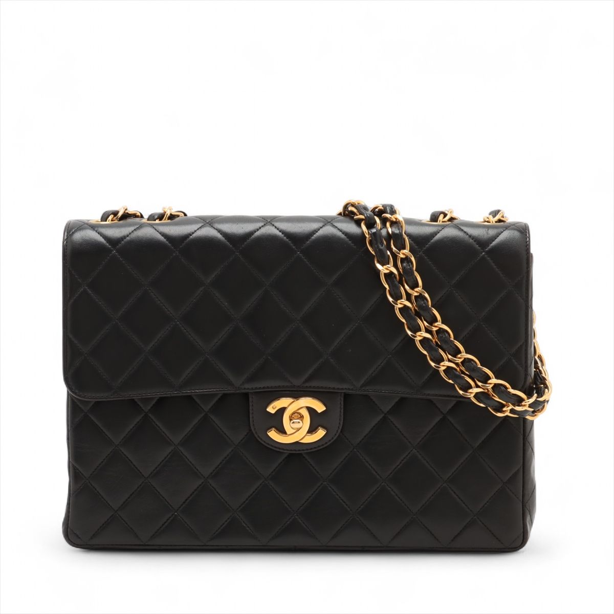 楽天市場】シャネル chanel デカ マトラッセ シングルフラップ