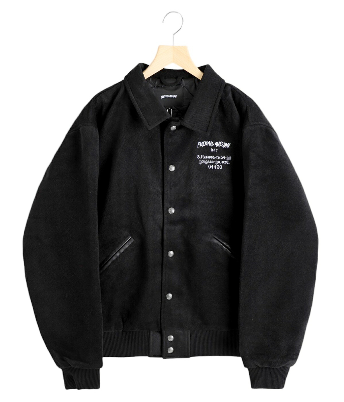 楽天市場】[SALE]FUCKING AWESOME : Korea Bar Varsity Jacket : FA