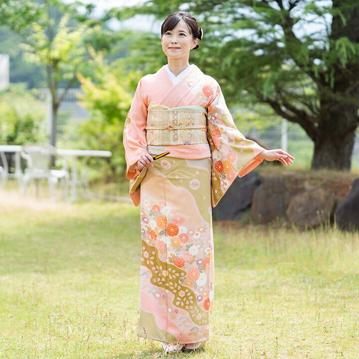 楽天市場】【レンタル】高級正絹 訪問着 フルセットレンタル訪問着 薄