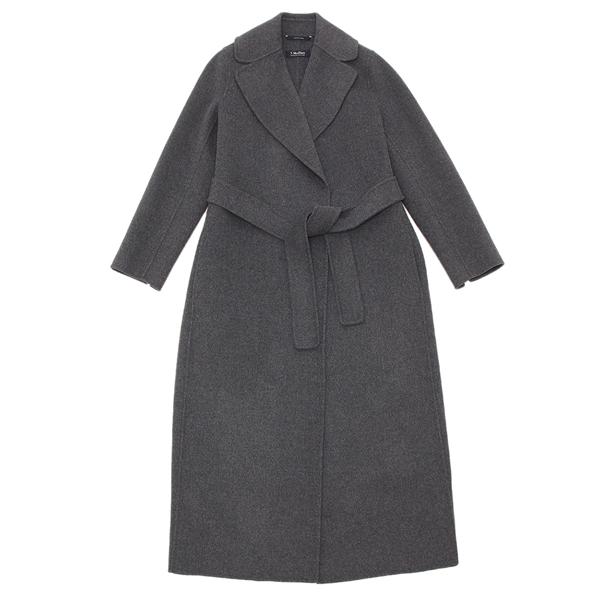 楽天市場】マックスマーラ コート ポルド ベルト付き グレー