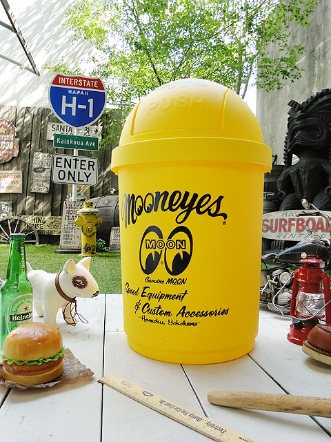 楽天市場】ムーンアイズ 35Lダストボックス （イエロー） MOONEYES