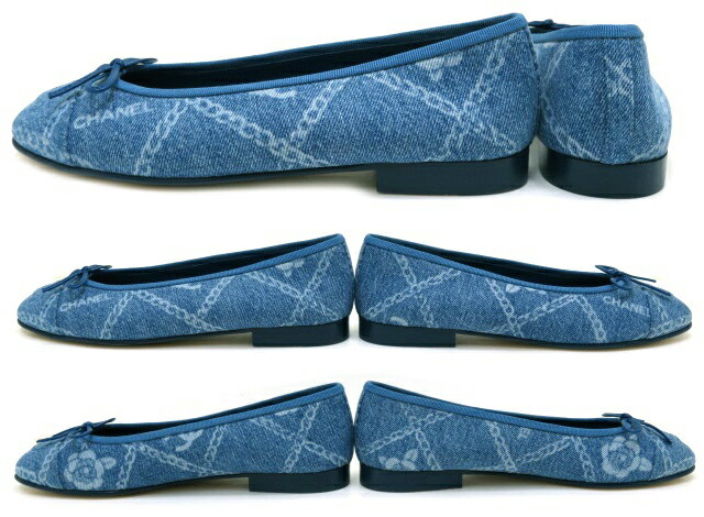 楽天市場】CHANEL バレリーナ フラットシューズ G02819 プリント