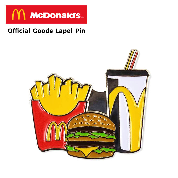 楽天市場】マクドナルド オフィシャルグッズ ピン ラペルピン マック
