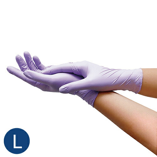 楽天市場】検査検診用ニトリルグローブ ダリア Lサイズ 粉なし 業務用