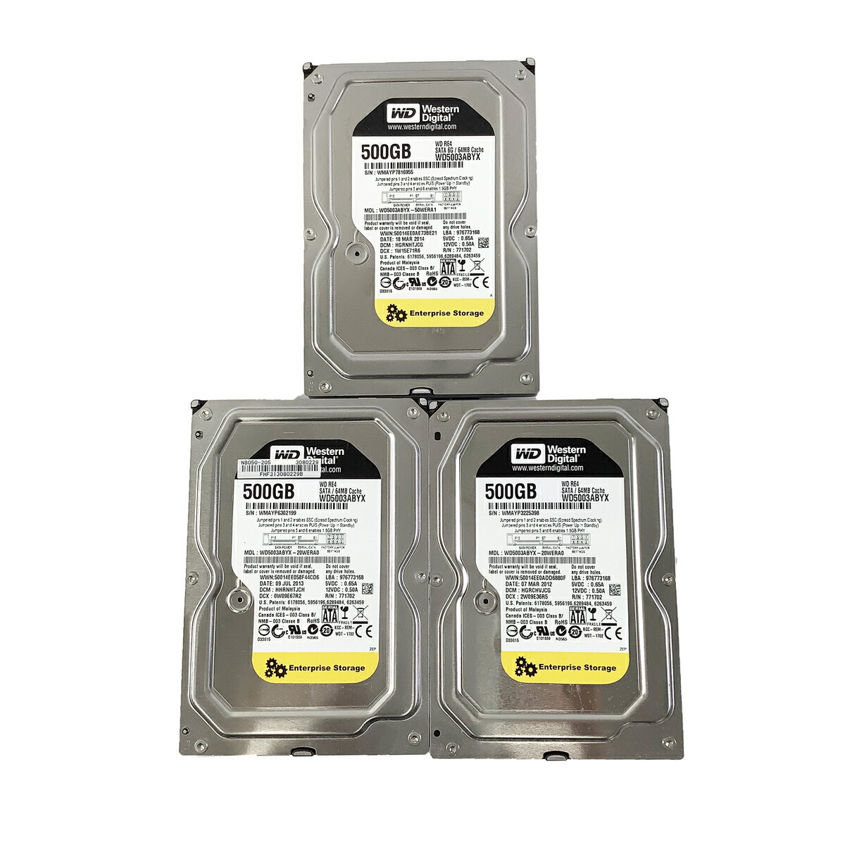 楽天市場】R024-500 GB 3.5 インチ SATA HDD 3点セット WD/TOSHIBA