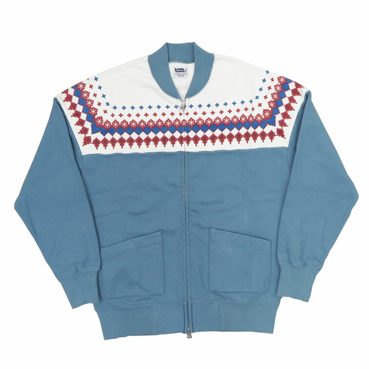 楽天市場】フェローズ Pherrow's 長袖 雪柄 ジップアップ スウェット