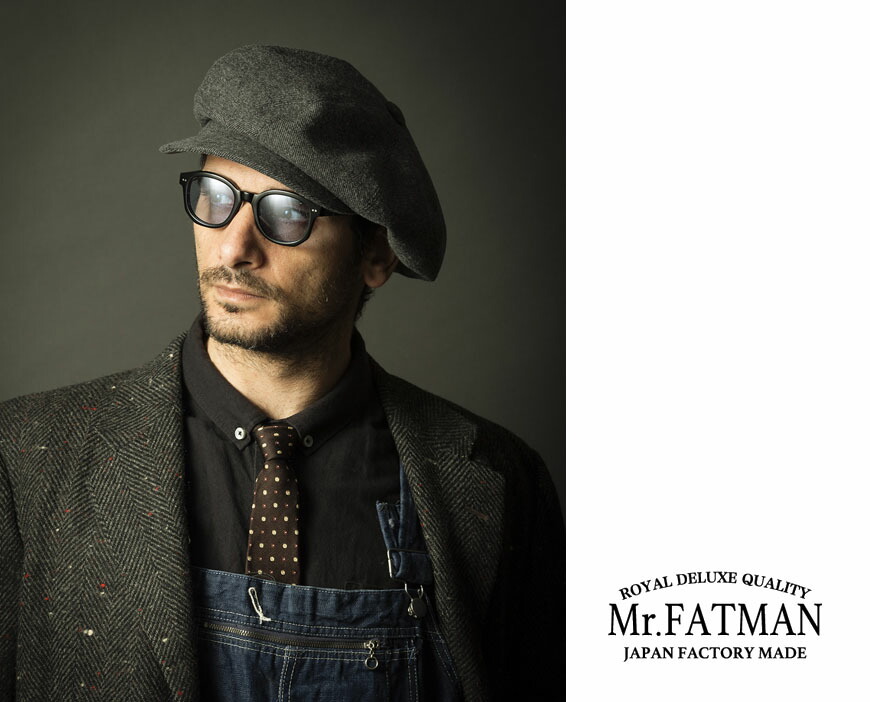 Mr.FATMAN ツィード ジョニーキャスケット GRAY Mr.FATMAN ミスター