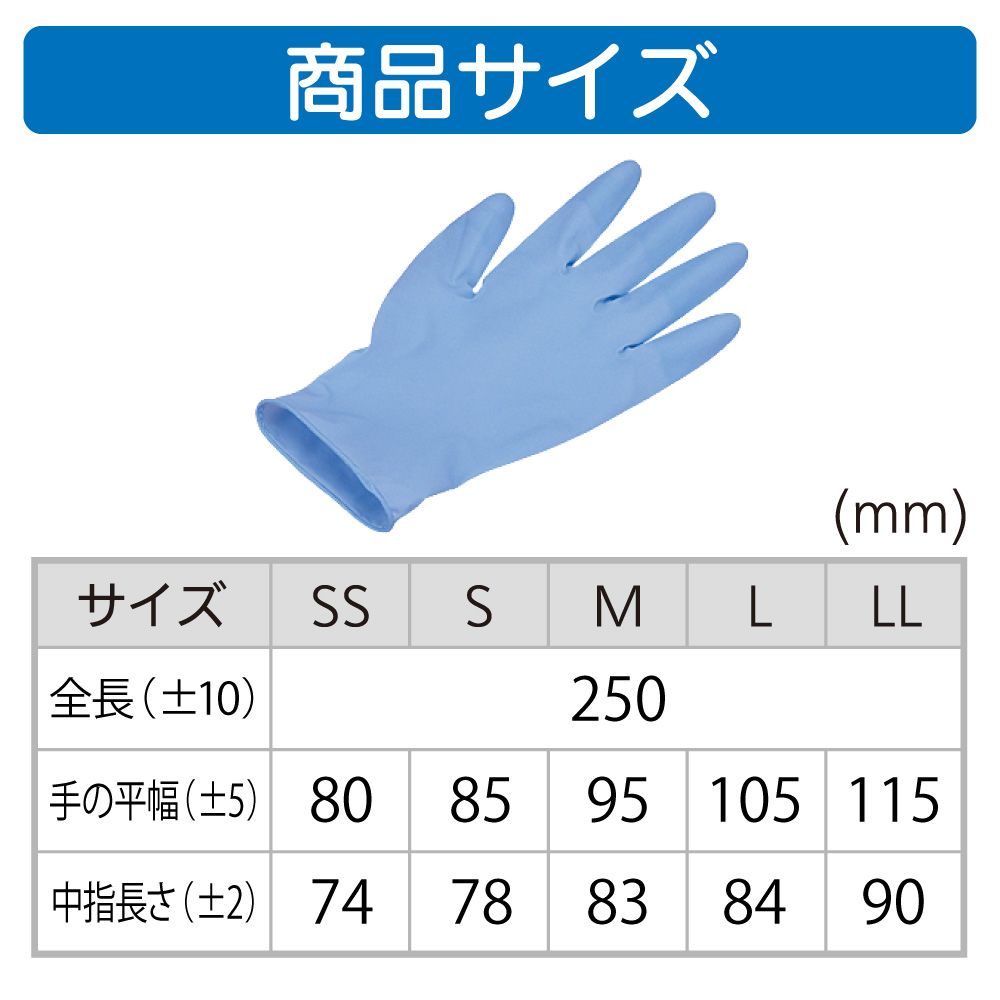 楽天市場】宇都宮製作 シンガー ニトリル手袋 No.210 Sサイズ 粉なし
