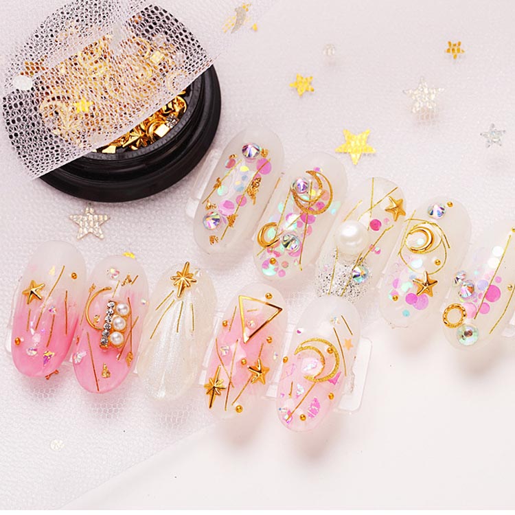 楽天市場】星空ネイル ムーン 月 星 ネイルパーツ メタルパーツ メタル