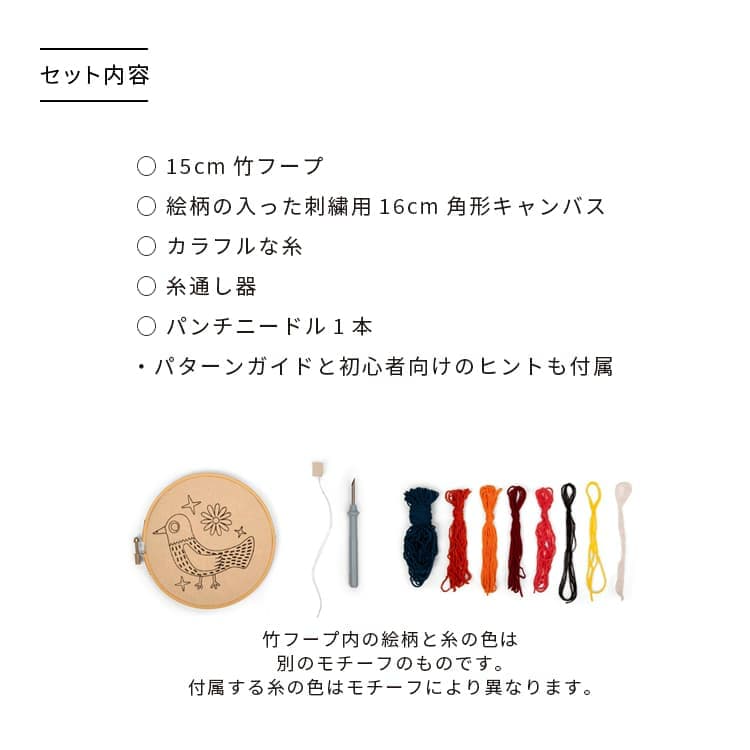 楽天市場】刺繍キット 刺しゅうセット パンチニードルキット