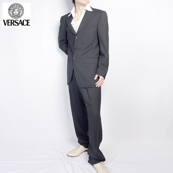 楽天市場】ヴェルサーチ VERSACE メンズ スーツ セットアップ フラップ