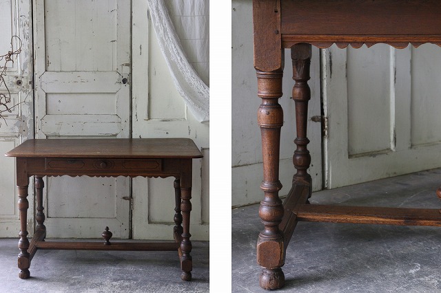 楽天市場】フランスアンティーク ドロワー付きデスク 机 E76 : リカム