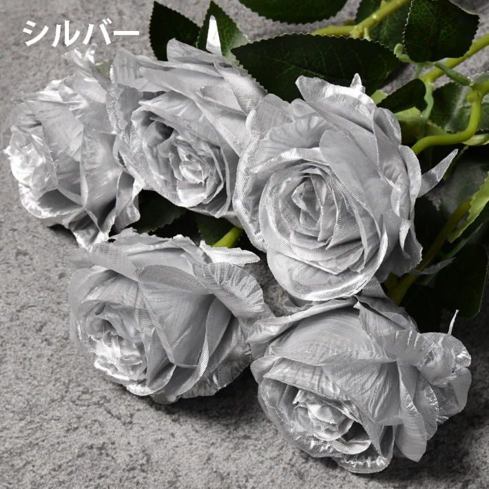 楽天市場】【5本組 おしゃれ】バラ 造花 花束 薔薇 ばら ローズ アート
