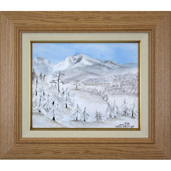 楽天市場】絵画 松野郷延江 油絵・油彩画 『旭岳』 山 林 雪 風景