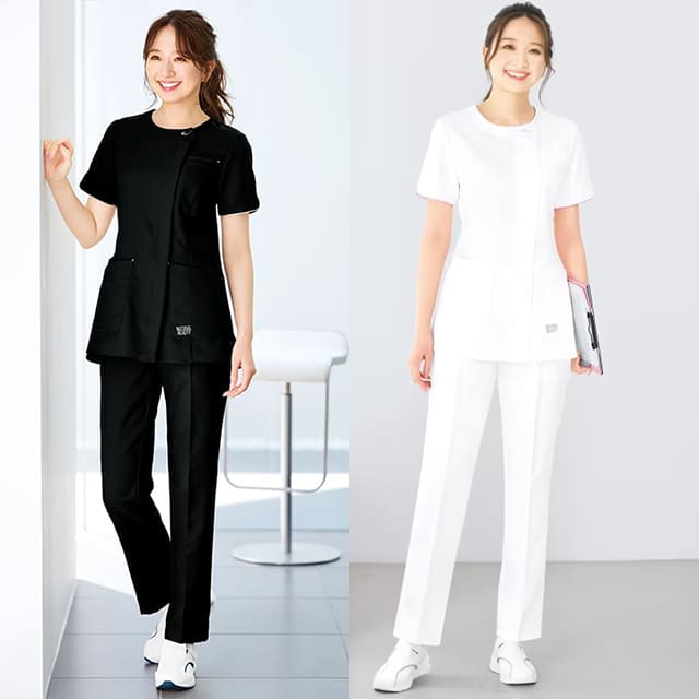 楽天市場】[ナチュラルビューティー]美ライン袖パイピング前開き