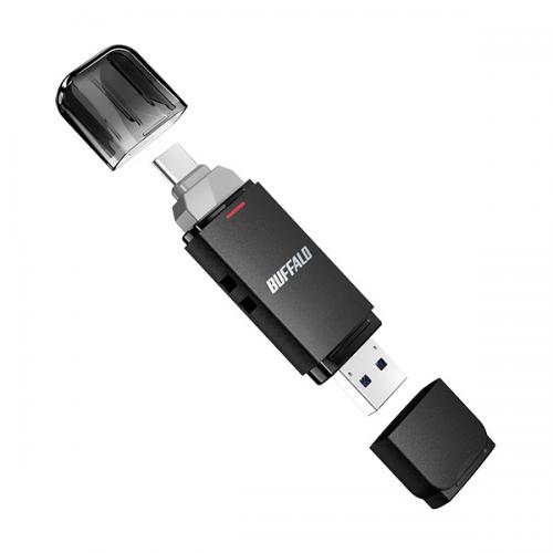 BUFFALO スティックSSD 500GB type-C 変換アダプタ付き バッファロー