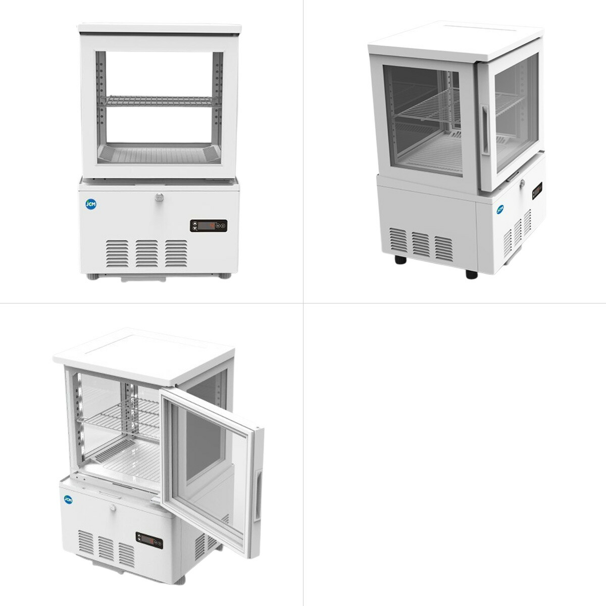 楽天市場】JCM 4面ガラス 冷蔵ショーケース （片面扉） JCMS-41 業務用