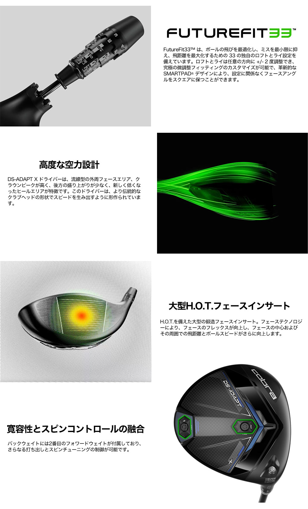 楽天市場】コブラ 2025 DS-ADAPT X Driver ドライバー メンズ 右用