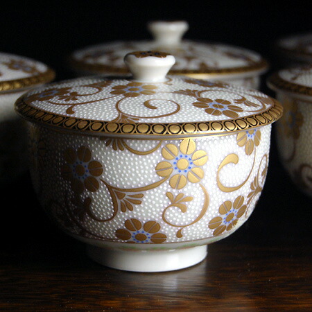 楽天市場】九谷焼 蓋付 湯呑み 5客 セット 鉄仙紋（プレゼント ギフト