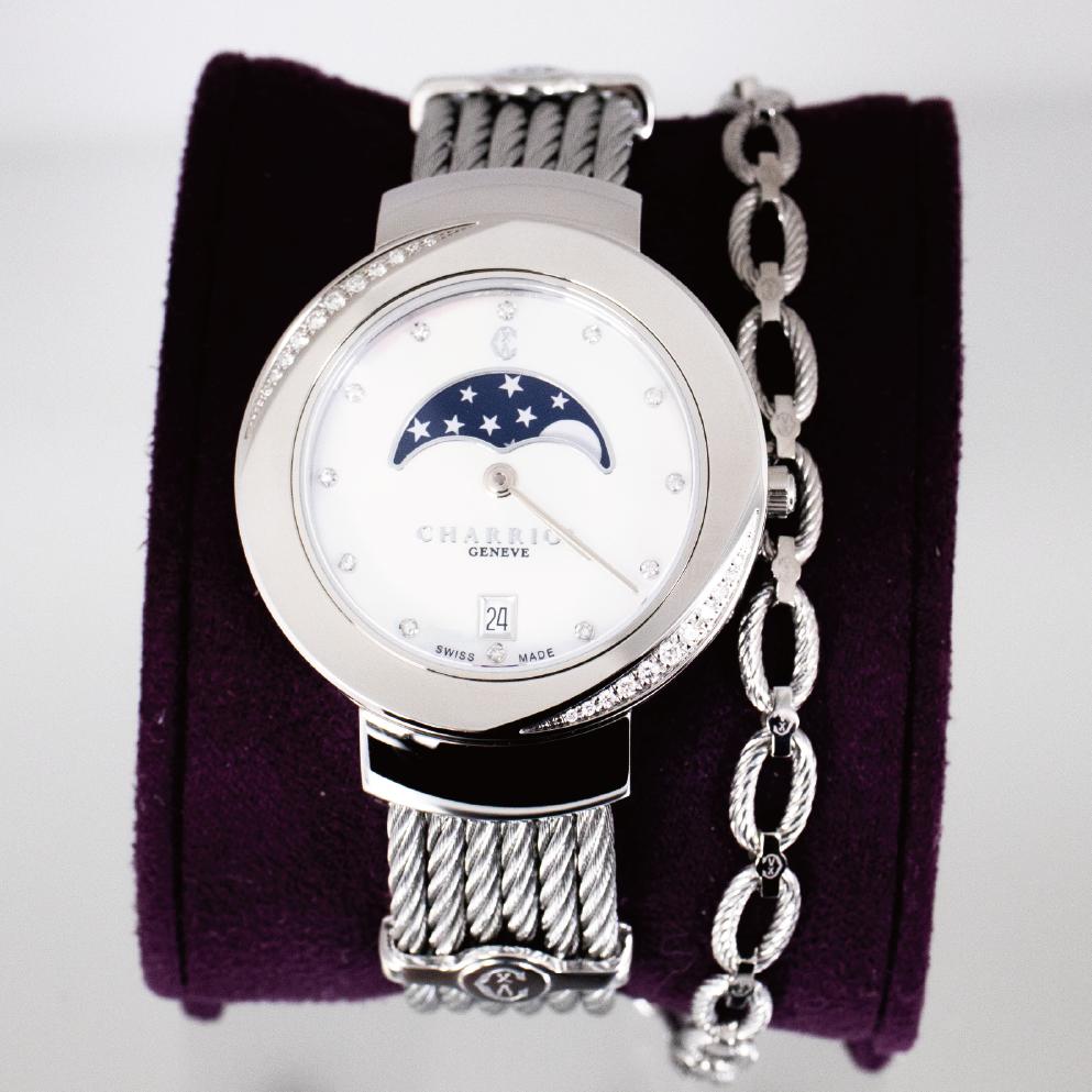 楽天市場】CHARRIOL シャリオール レディースウォッチ スイス製 月