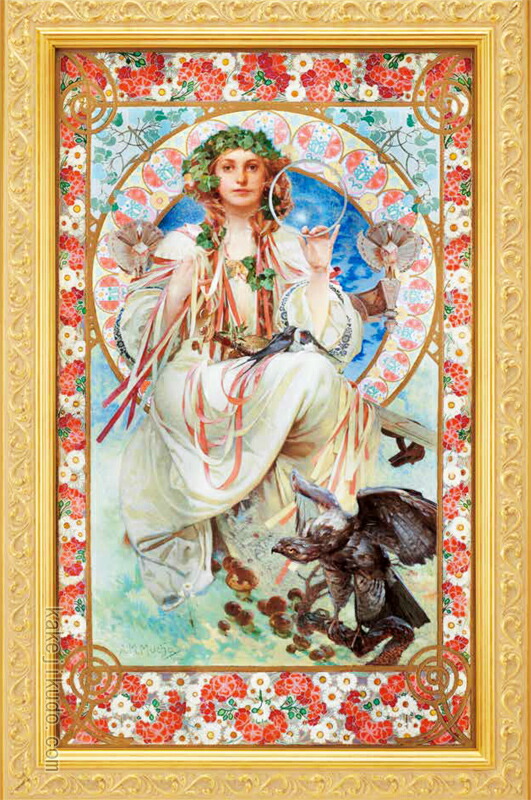 楽天市場】アルフォンス・ミュシャ 絵画 スラヴィア 送料無料 【複製