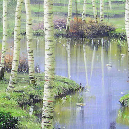 楽天市場】絵画 油絵 白樺林 F20号 （早瀬遼） 送料無料 【肉筆