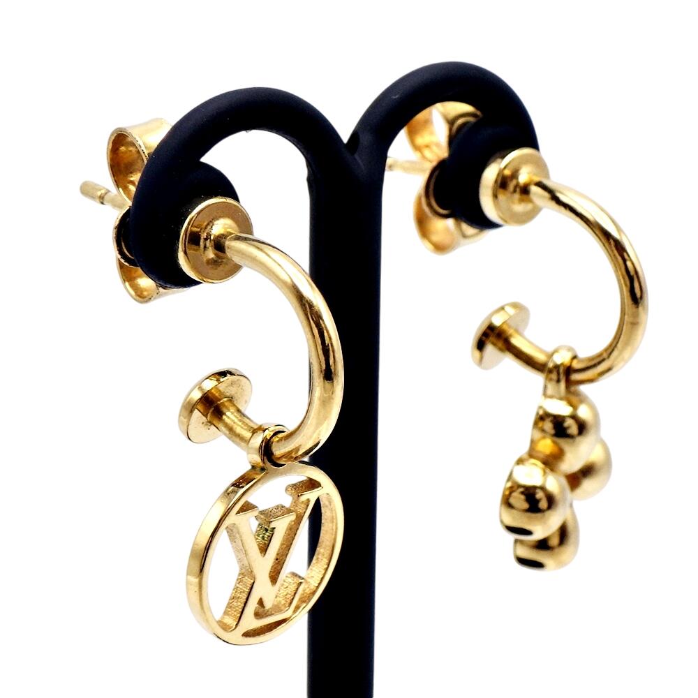 楽天市場】【ルイヴィトン】M64859 ピアス・ブルーミング モノグラム