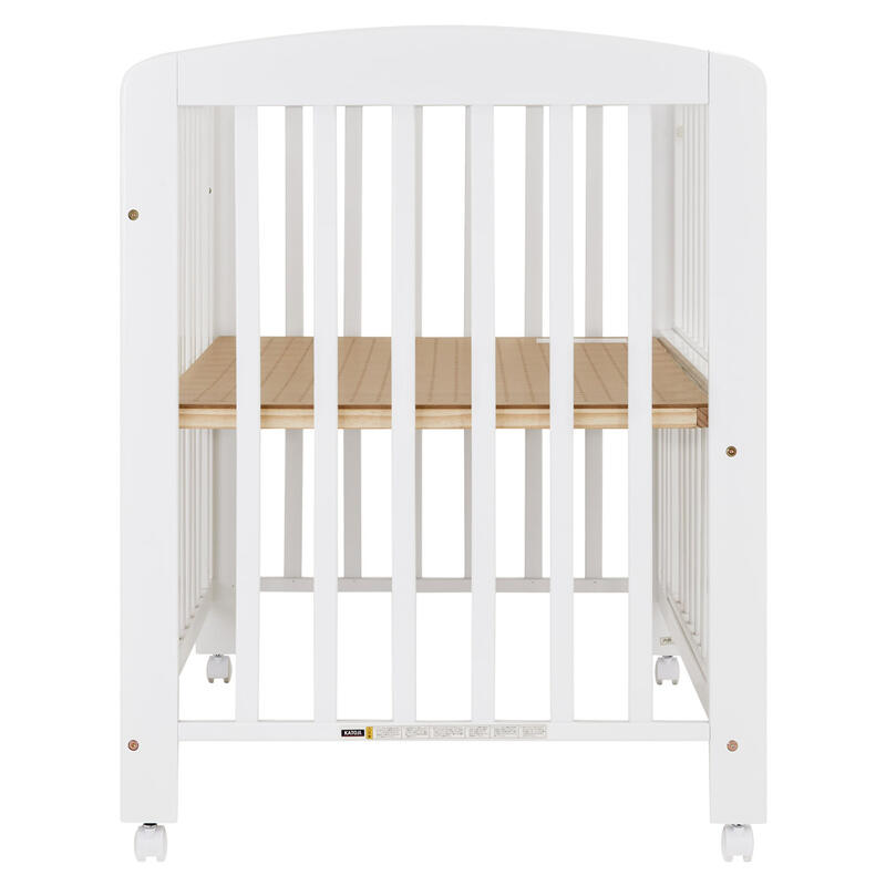 楽天市場】ベビーベッド ハイタイプ 木製 キャスター付き プチホワイト