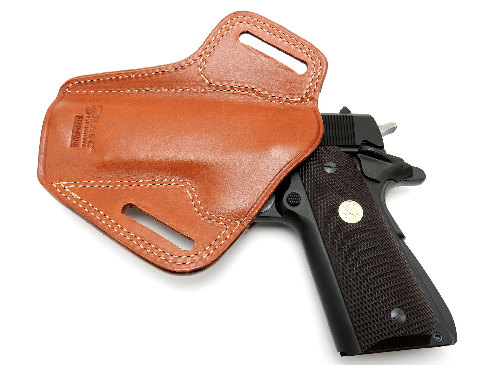 楽天市場】コルト M1911 ガバメント用 本革製 ホルスター ブラウン