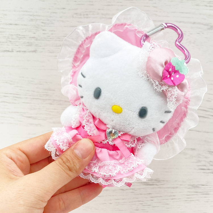 楽天市場】ハローキティ ラブリーフリルマスコットキーホルダー