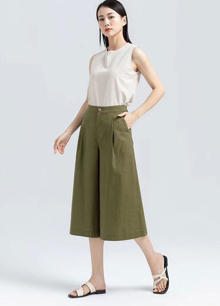 楽天市場】7分丈パンツ ガウチョパンツ パンツ 7分丈 夏 ワイドパンツ