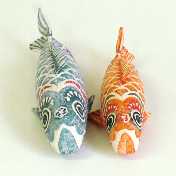 楽天市場】真工藝 木版手染めぬいぐるみ 鯉のぼりセット / 鯉のぼり 五