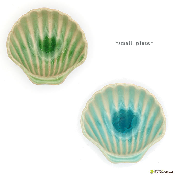 楽天市場】 セラミック シェルトレイ ミニ 貝殻 小皿 夏 涼 取り皿