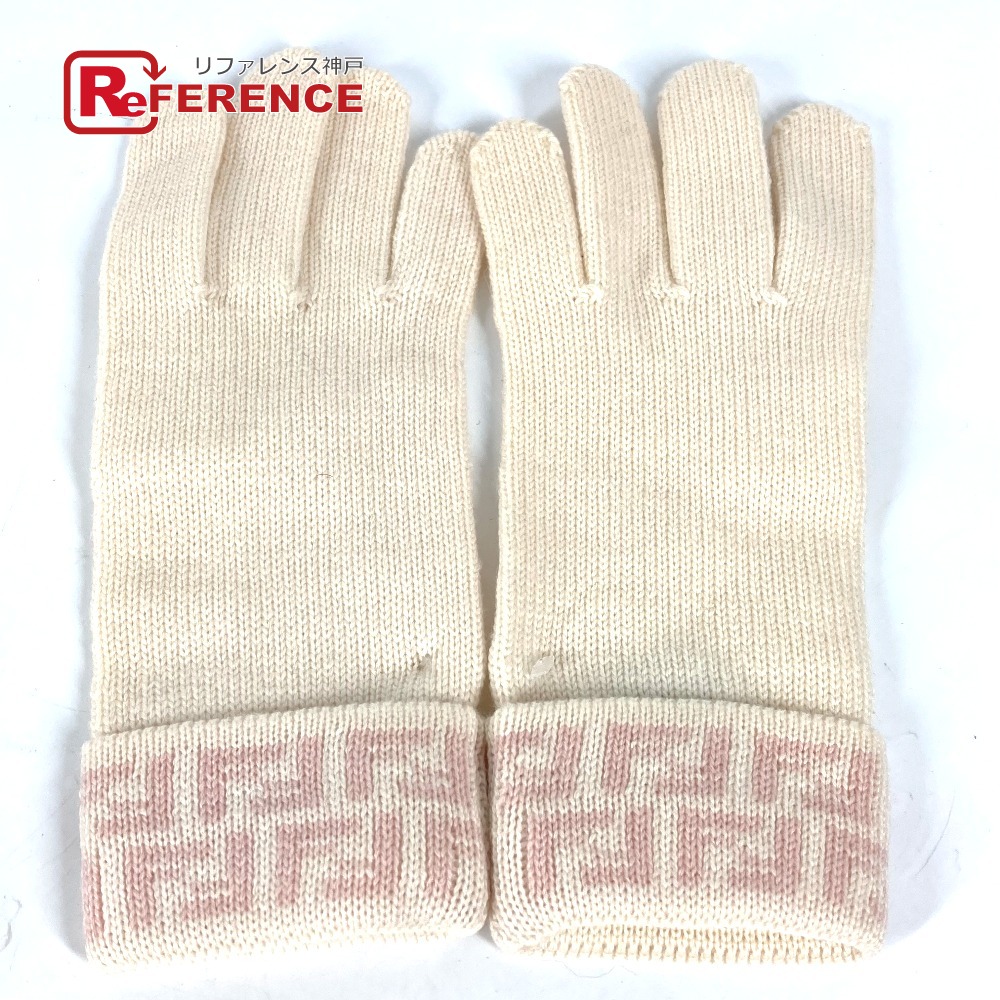 楽天市場】FENDI フェンディ ズッカ グローブ 手袋 ウール レディース