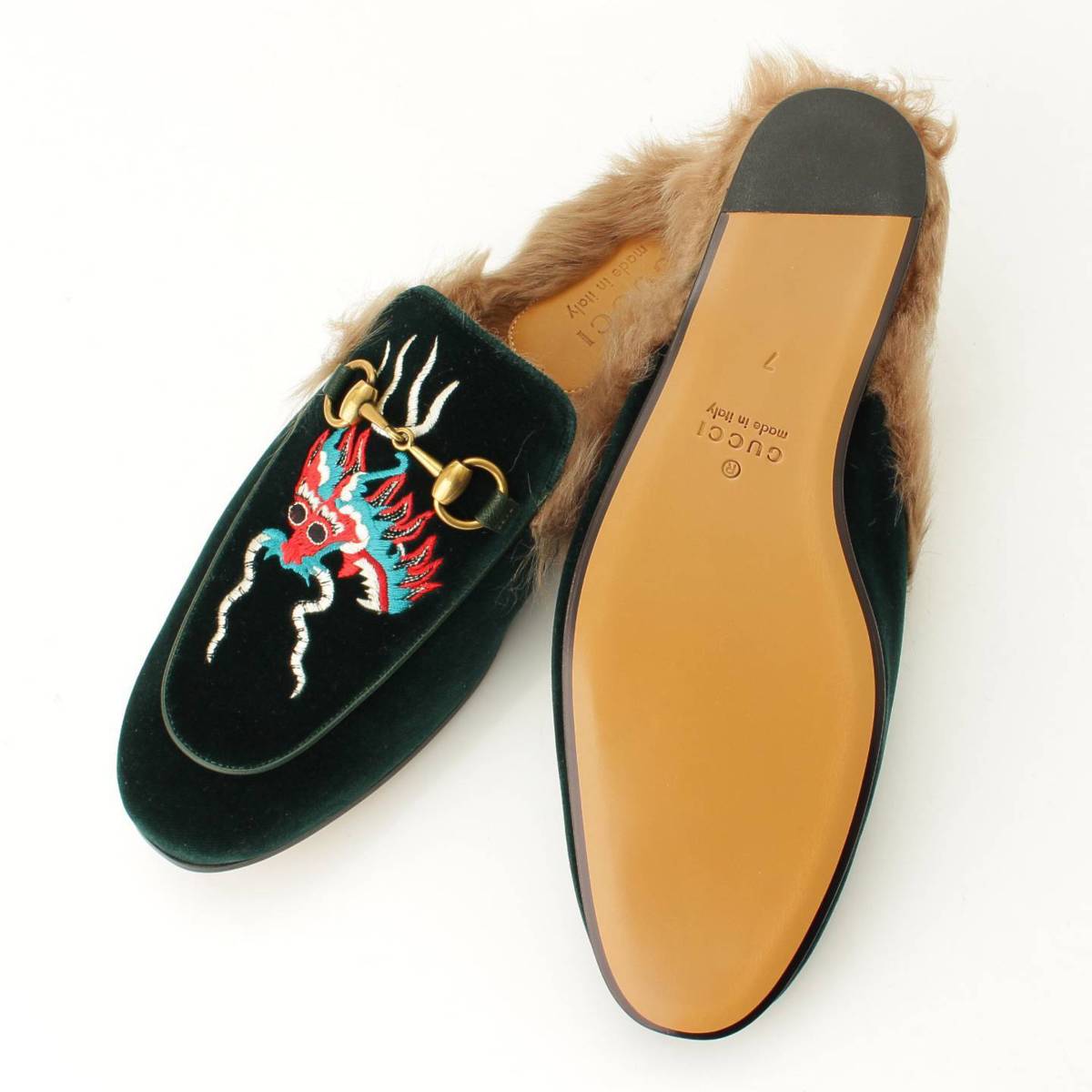 楽天市場】【グッチ】Gucci プリンスタウン ベロア ファー ドラゴン