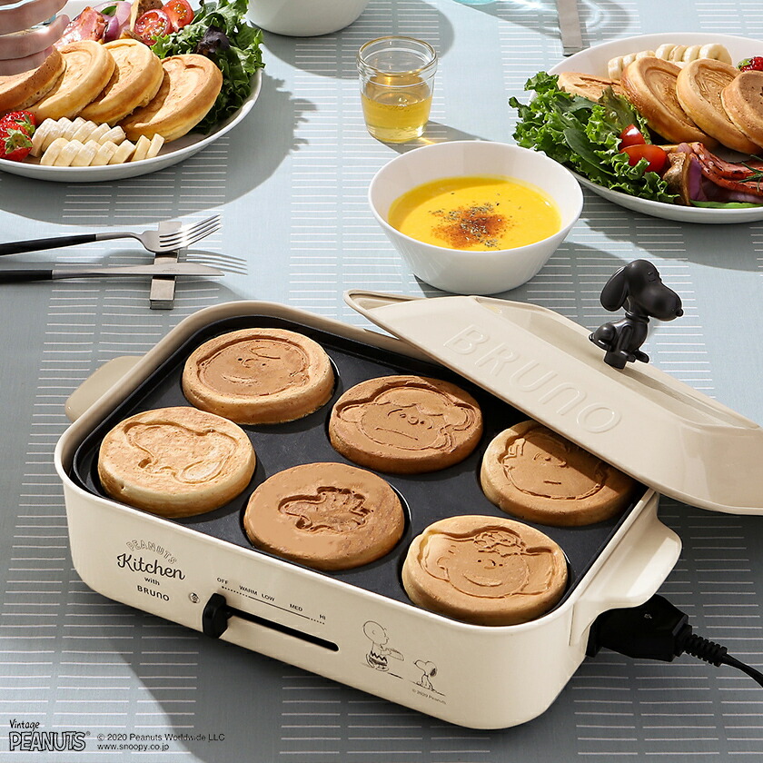楽天市場】スヌーピー ホットプレート ブルーノ ピーナッツ たこ焼き器
