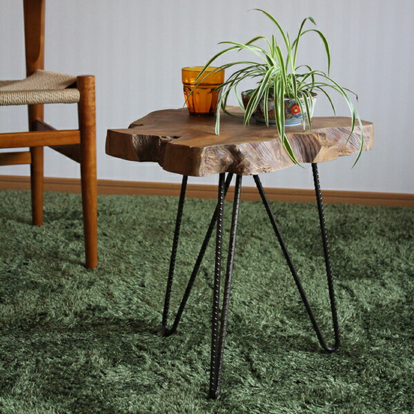 楽天市場】サイドテーブル 切り株ヴィンテージデザイン ラフさが魅力約