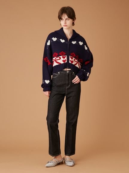 FURFUR｜リボンカウチンニットカーディガン | Rakuten Fashion(楽天