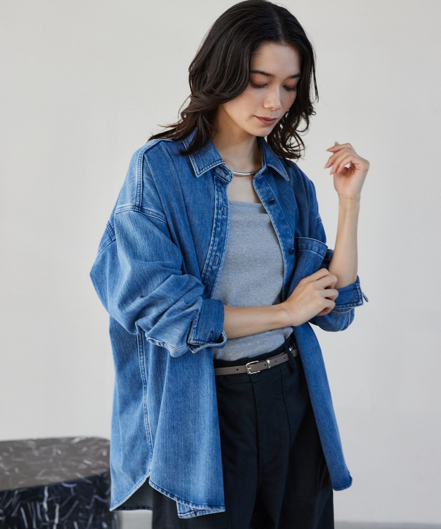 BARNYARDSTORM｜カットデニムシャツジャケット | Rakuten Fashion(楽天