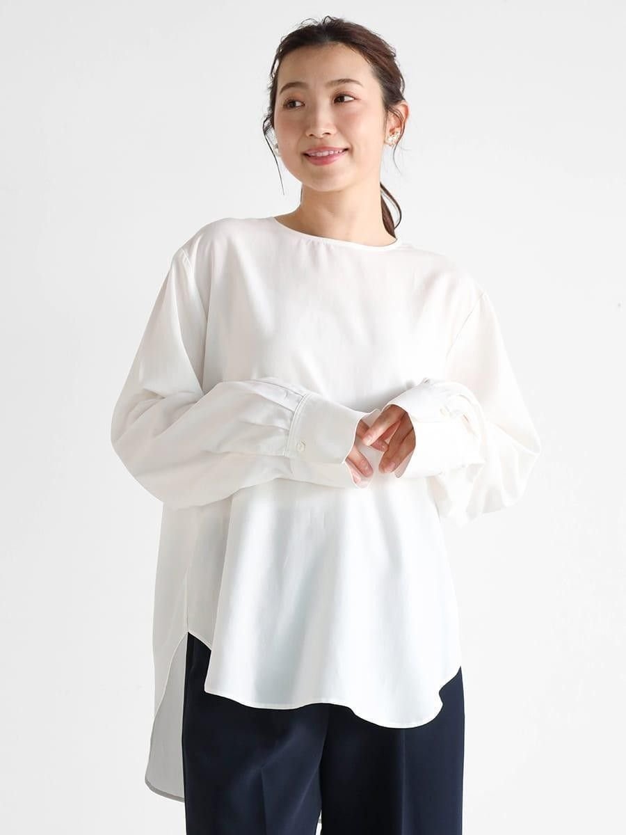 Vin｜ヨークデザインラウンドカットブラウス | Rakuten Fashion(楽天