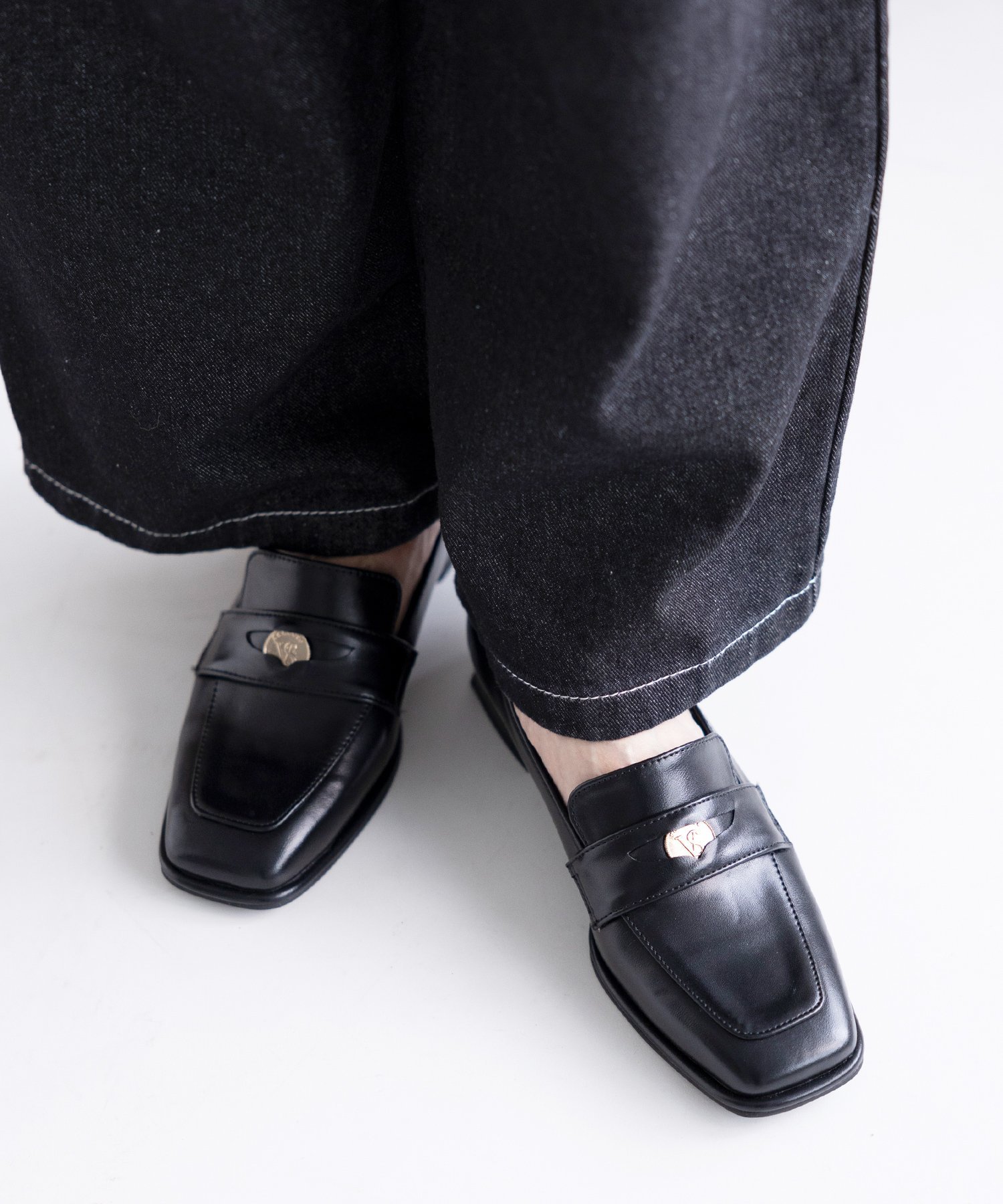 moussy｜【otonaMUSE掲載】SQUARE TOE LOAFER ヒール | Rakuten
