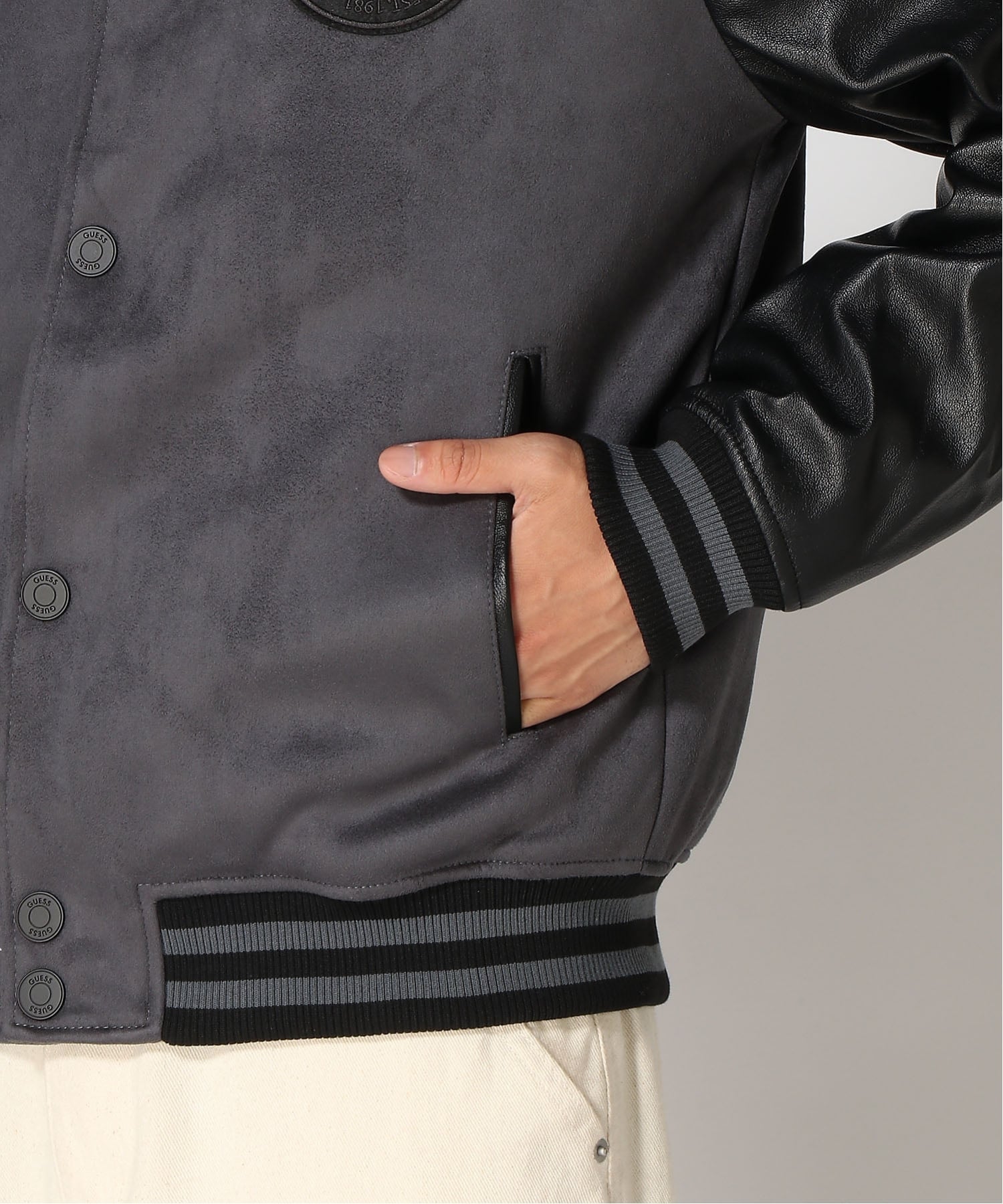 GUESS｜GUESS スタジャン アウター (M)VARSITY Bomber | Rakuten