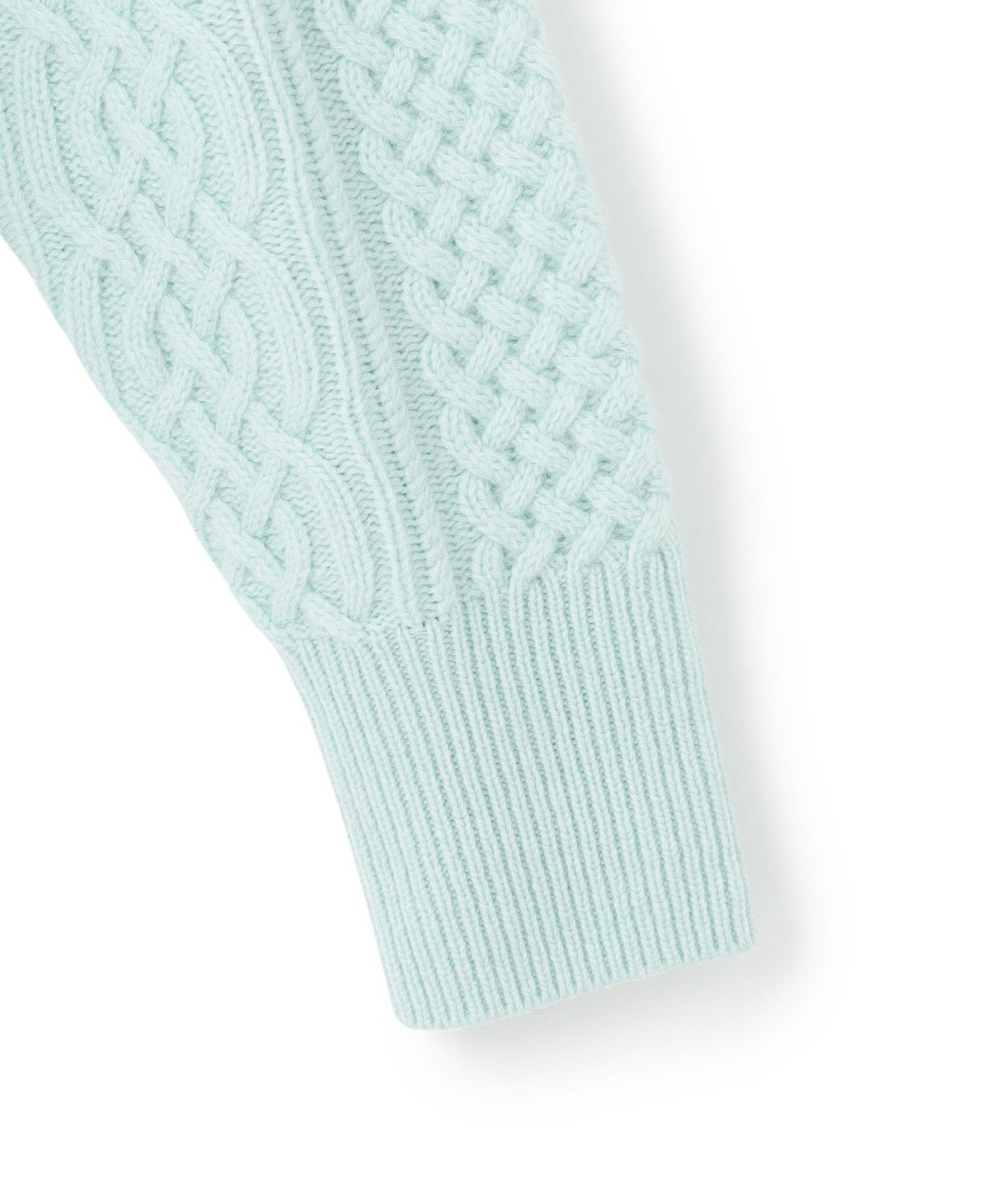 23区｜【洗える】カシミヤブレンド ケーブルニットカーディガン