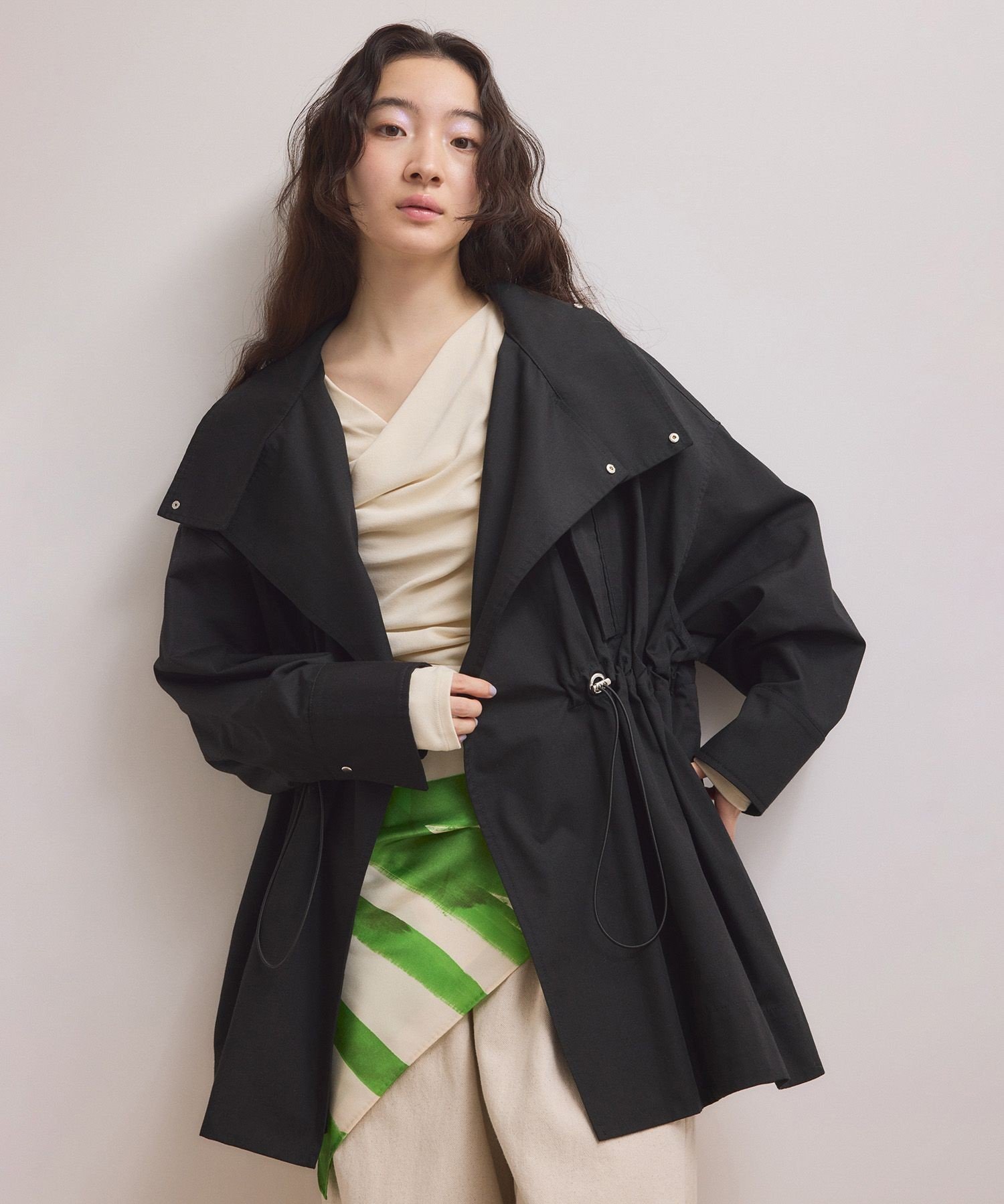 ADAM ET ROPE'｜【WEB限定】・【サステナブル】スタンドカラーハーフ