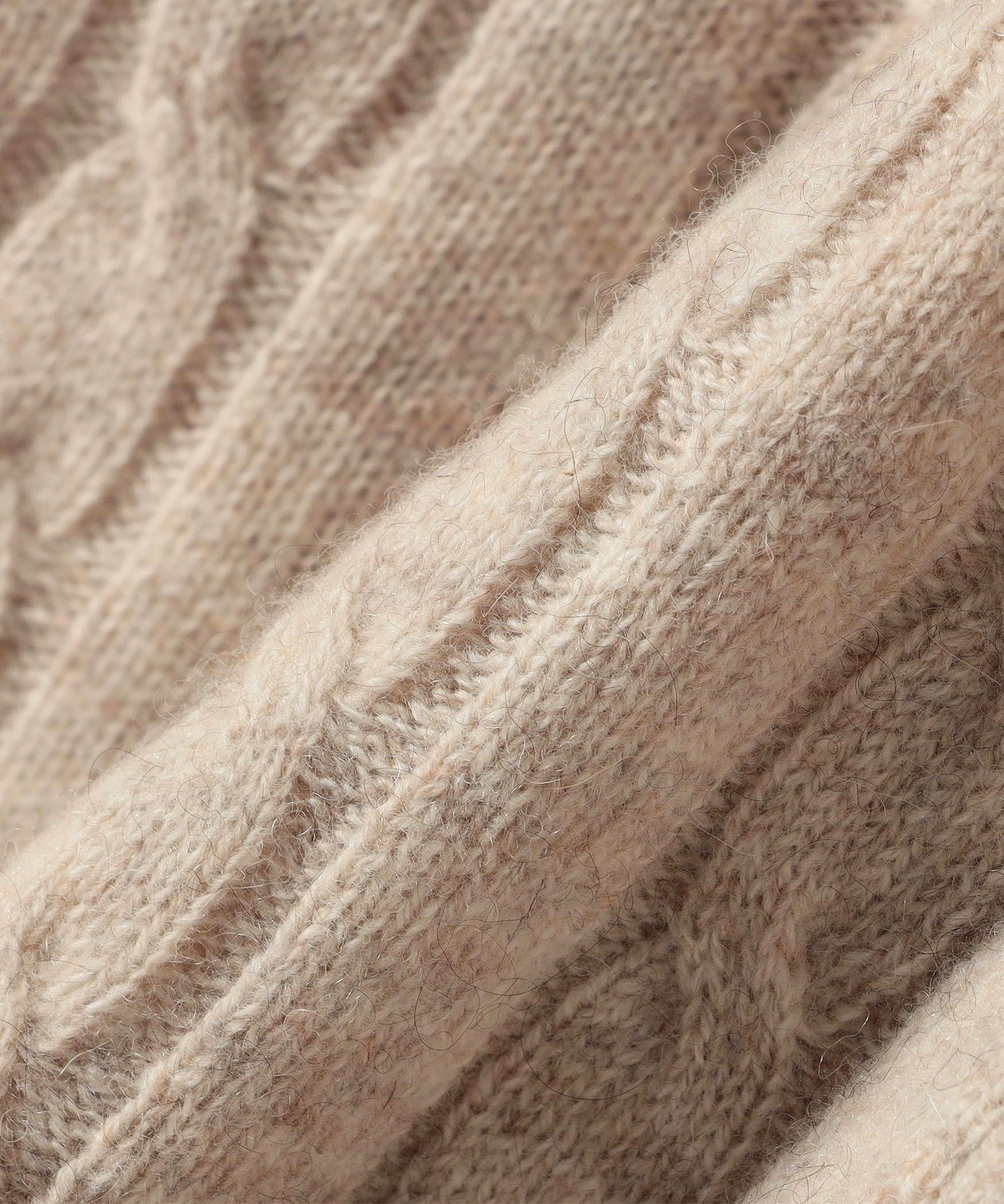 SHIPS any: ヤク ケーブルクルーネックニット カーディガン WEB限定】SHIPS any:〈手洗い可能〉ヤク ケーブル クルーネック ニット