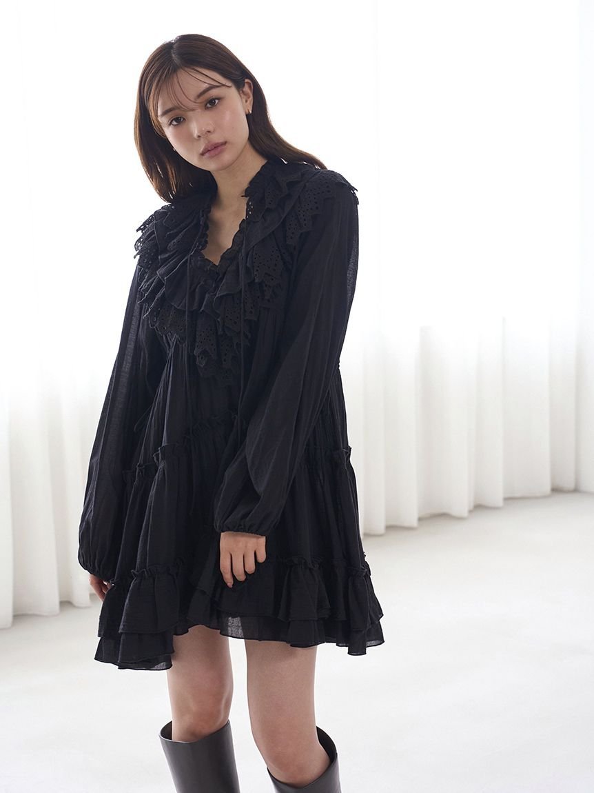 SNIDEL｜コットンレースBOHOチュニック | Rakuten Fashion(楽天