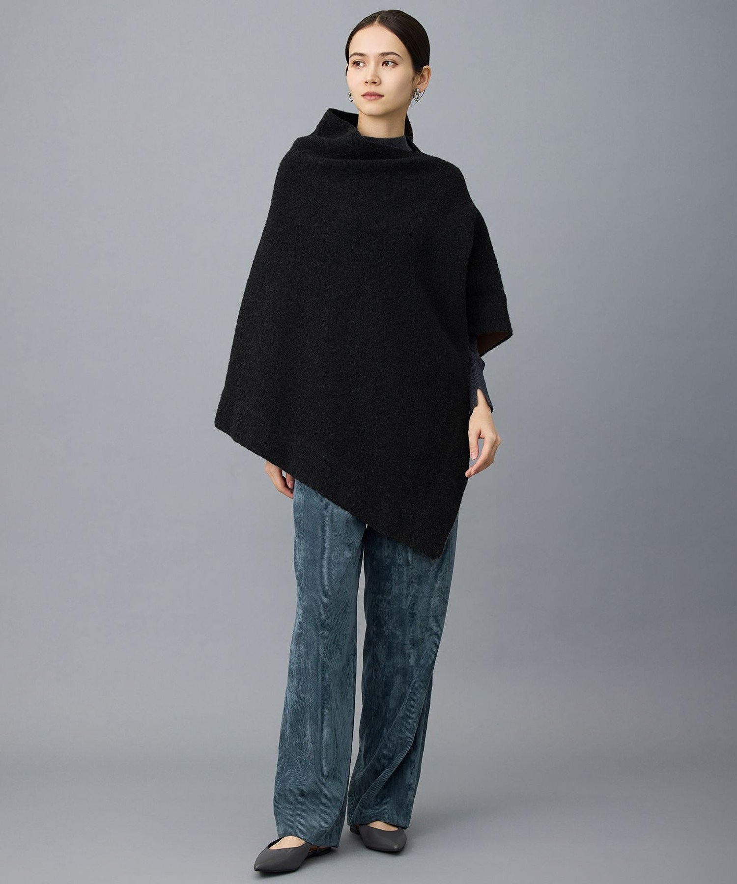 DOUDOU｜ウーレットポンチョ風アウター | Rakuten Fashion(楽天