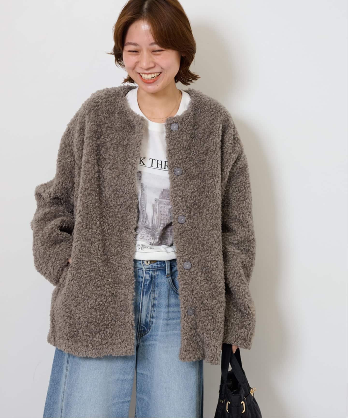 JOURNAL STANDARD relume｜《WEB限定追加2》ボアカラーレスジャケット