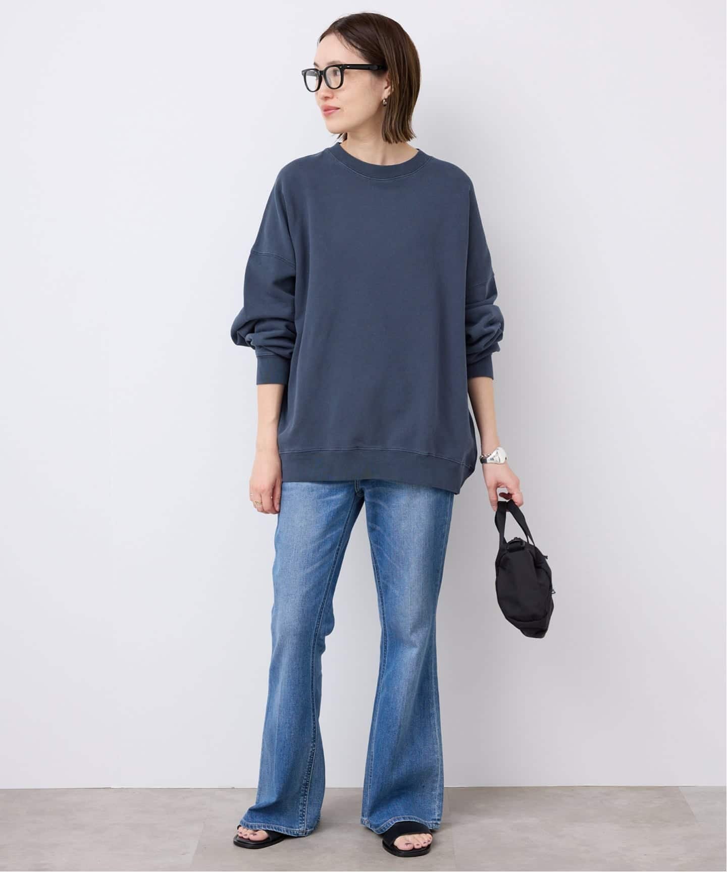 SLOBE IENA｜《WEB限定/追加》ビックシルエットピグメント裏毛プル