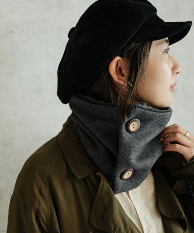 Nakota｜nakota ウールツイル ネックウォーマー マフラー スヌード